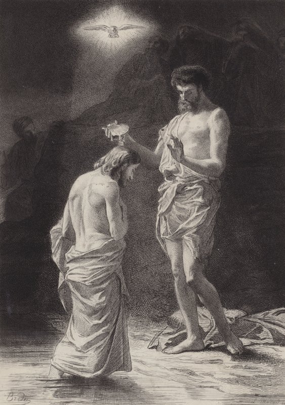 Krisztus keresztsége alkotó: after Albert Robida