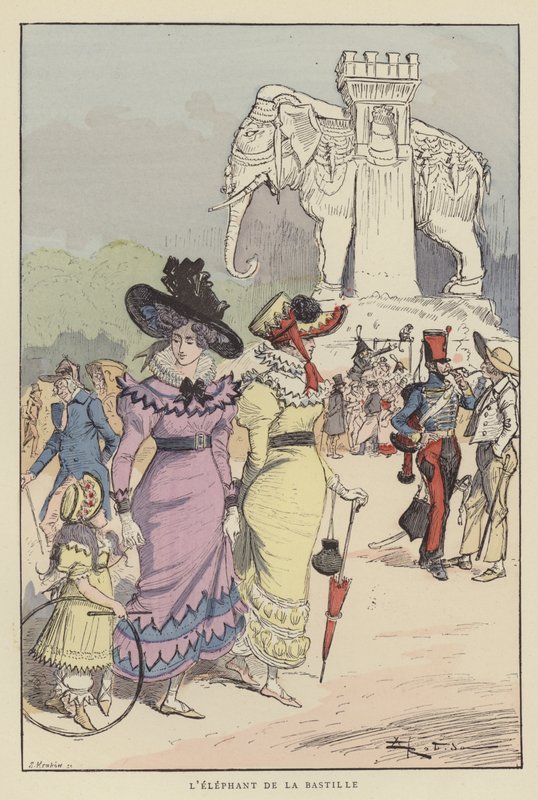 A Bastille elefántja alkotó: after Albert Robida