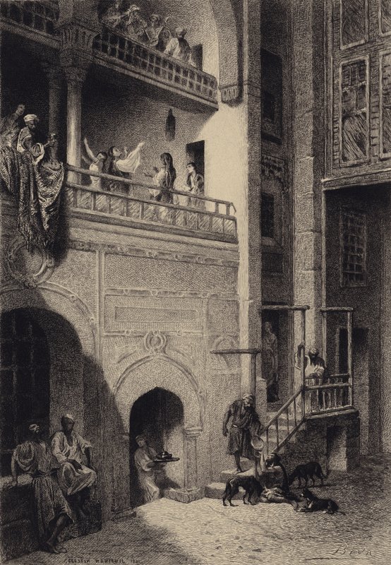 Lázár és a gazdag ember alkotó: after Albert Robida
