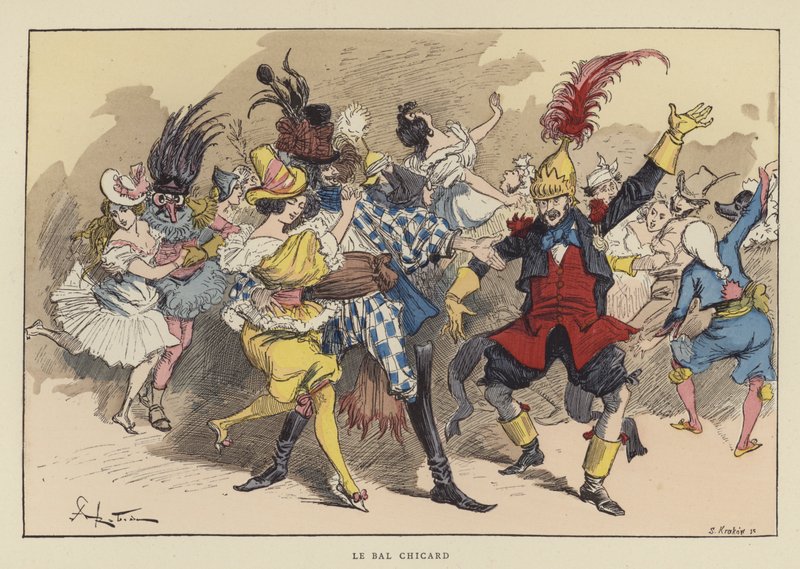 A Bal Chicard alkotó: after Albert Robida