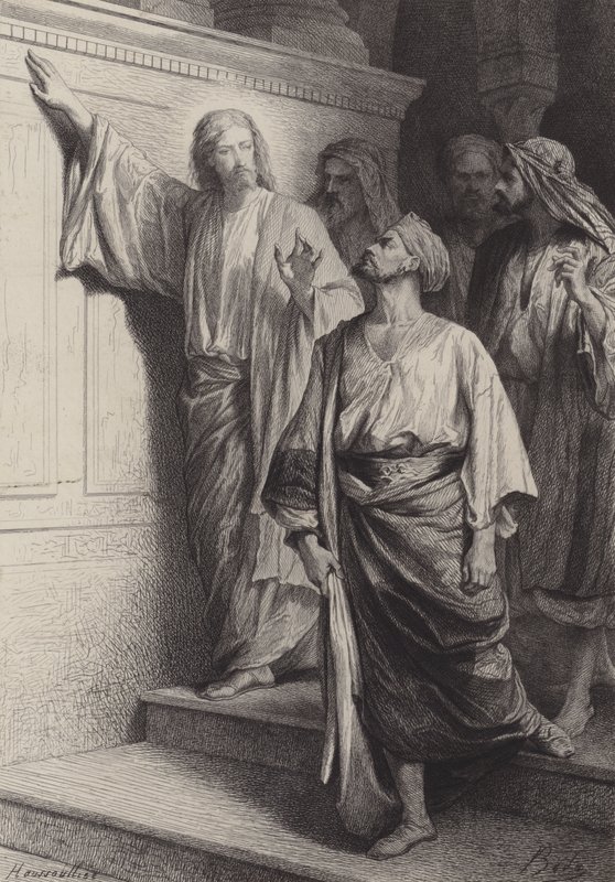 Szent Máté elhívása alkotó: after Albert Robida
