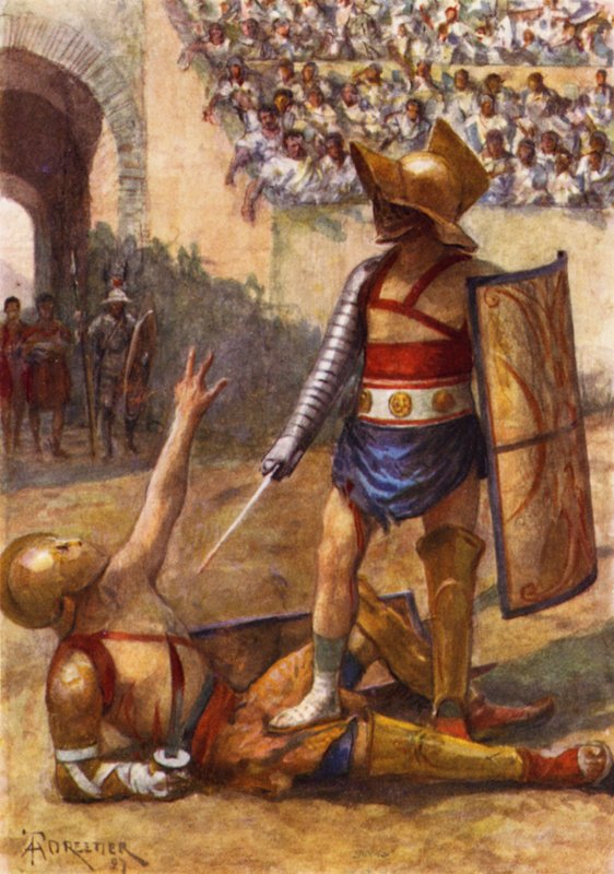 Gladiátorok, a harc vége alkotó: after Amedee Forestier