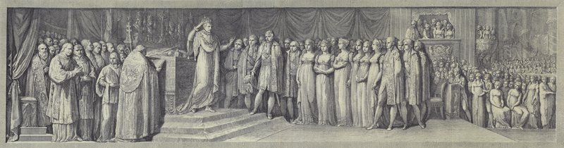 Napóleon olasz királlyá koronázása a milánói dómban, 1805. május 23-án alkotó: after Andrea Appiani the Elder