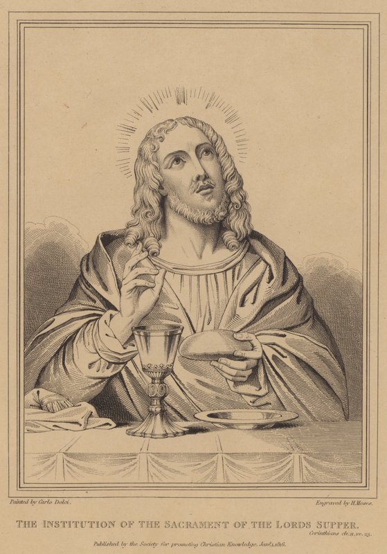 Az Úrvacsora szentségének intézménye, korintusi levél alkotó: after Carlo Dolci