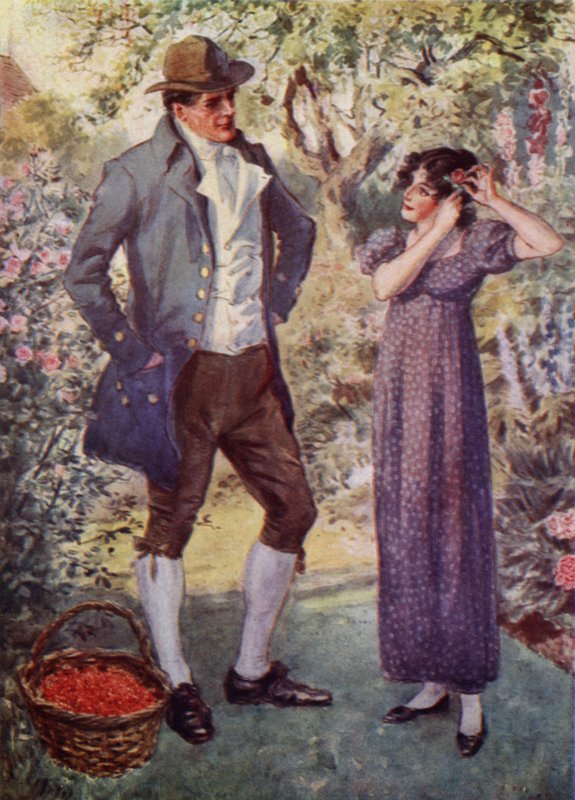 Bede Ádám rózsát ad Hettynek alkotó: after Charles Edmund Brock