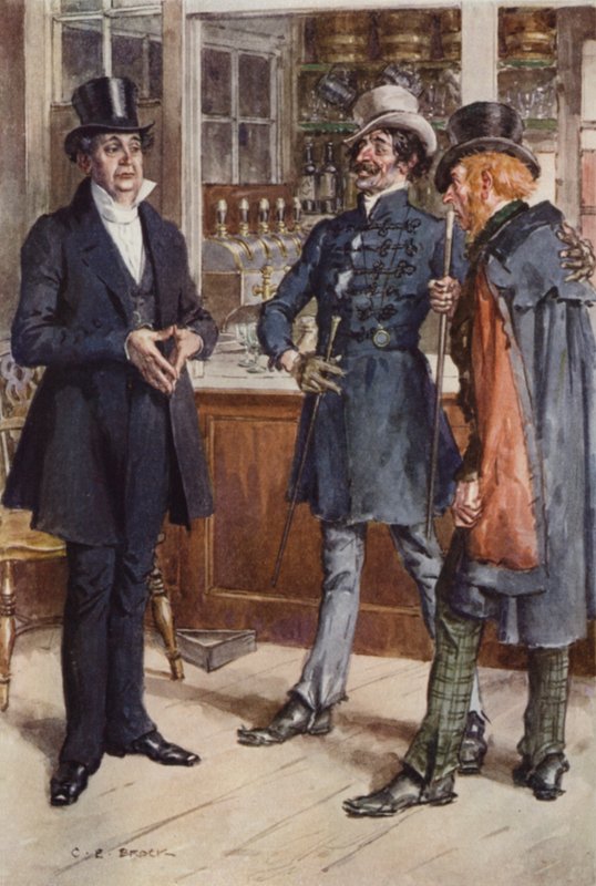 Illusztráció Martin Chuzzlewit számára alkotó: after Charles Edmund Brock