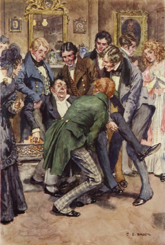 Illusztráció Martin Chuzzlewit számára alkotó: after Charles Edmund Brock