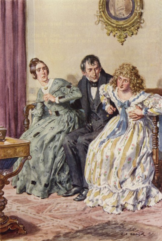 Illusztráció Martin Chuzzlewit számára alkotó: after Charles Edmund Brock