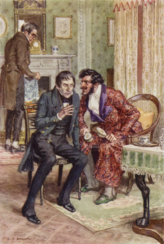 Illusztráció Martin Chuzzlewit számára alkotó: after Charles Edmund Brock