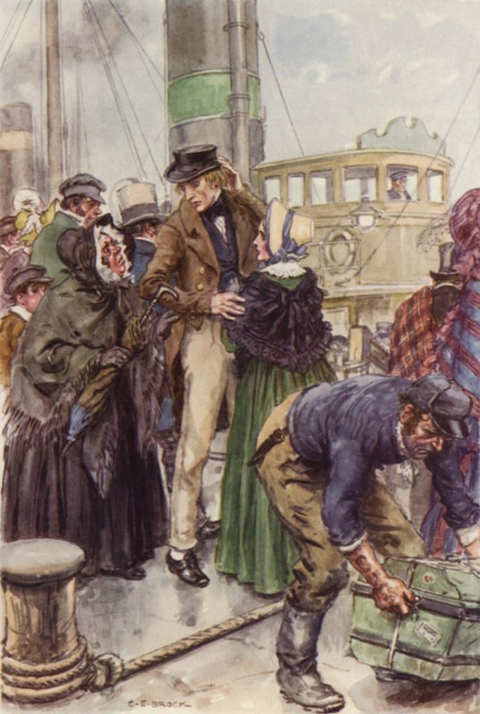 Illusztráció Martin Chuzzlewit számára alkotó: after Charles Edmund Brock