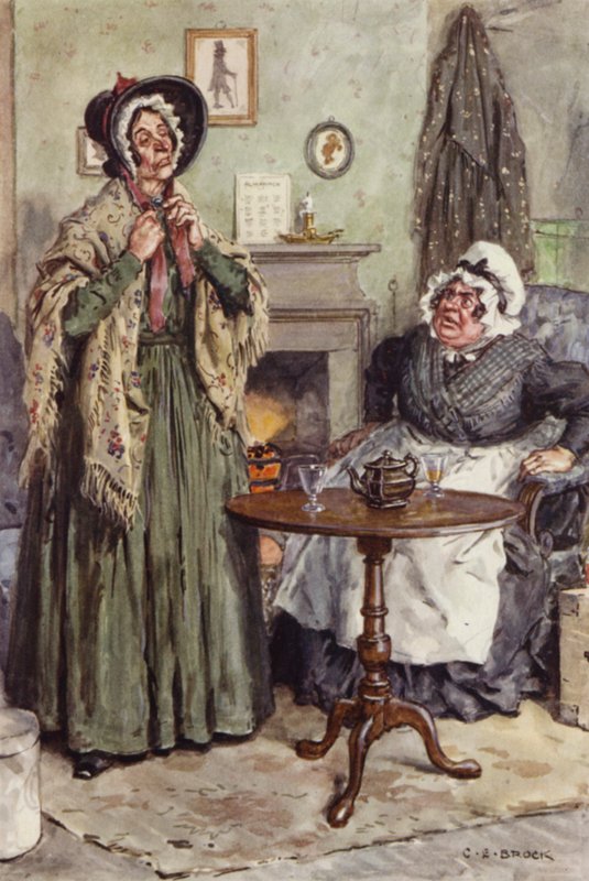 Illusztráció Martin Chuzzlewit számára alkotó: after Charles Edmund Brock