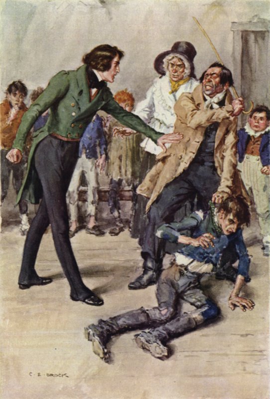 Illusztráció Nicholas Nickleby számára alkotó: after Charles Edmund Brock