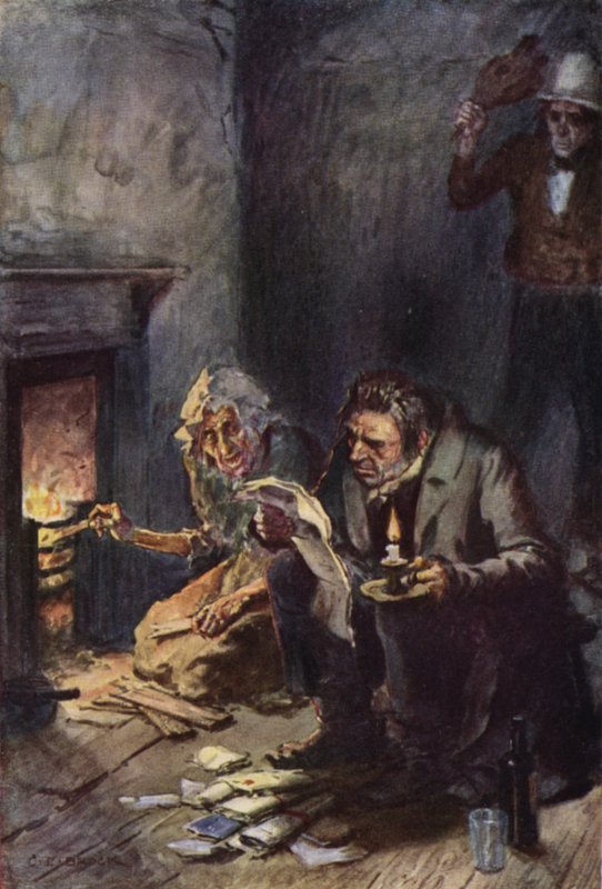 Illusztráció Nicholas Nickleby számára alkotó: after Charles Edmund Brock