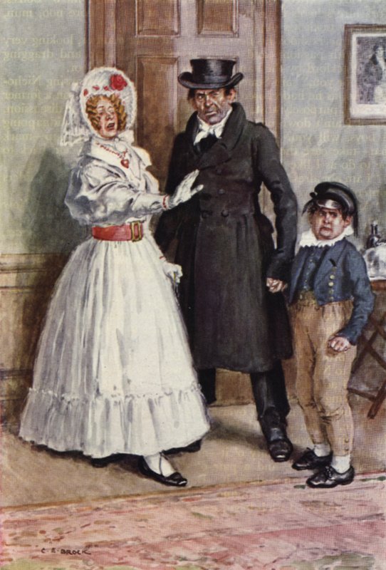 Illusztráció Nicholas Nickleby számára alkotó: after Charles Edmund Brock