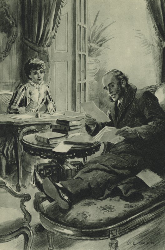 John Richard Green diktálja Anglia rövid történetét, miközben élete a végéhez közeledik alkotó: after Charles Edmund Brock