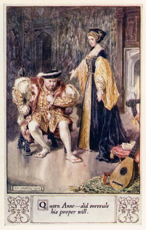 Anna királynő felülmúlta a megfelelő akaratát alkotó: after Charles Edmund Brock