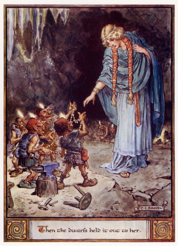 Aztán a törpék felé nyújtották alkotó: after Charles Edmund Brock