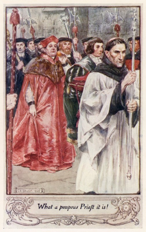 Milyen nagyképű pap ez! alkotó: after Charles Edmund Brock