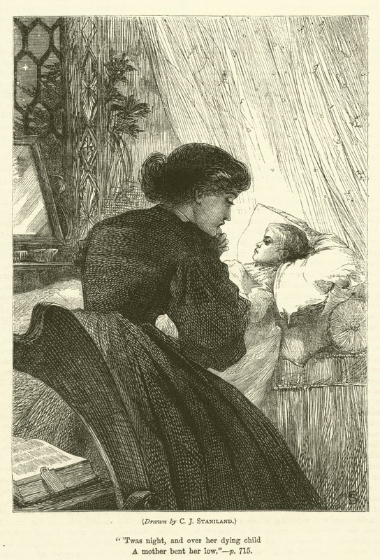 A haldokló gyermek alkotó: after Charles J. Staniland