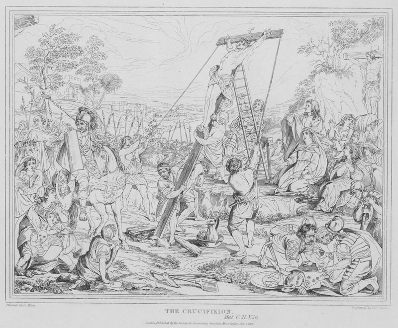 A keresztre feszítés, Máté alkotó: after Charles Le Brun