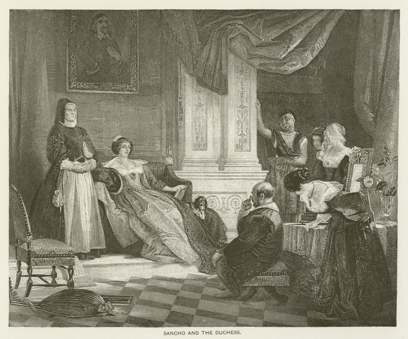 Sancho és a hercegnő alkotó: after Charles Robert Leslie