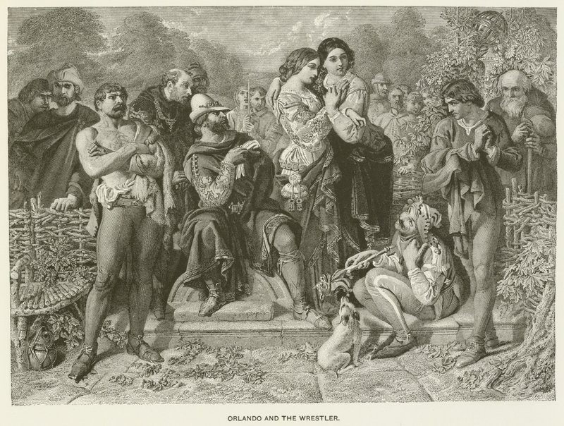 Orlando és a birkózó alkotó: after Daniel Maclise