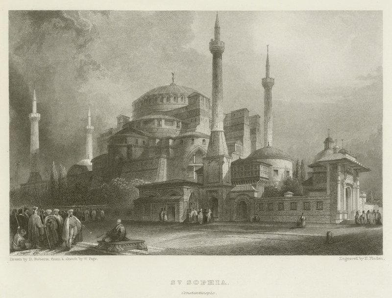 Szent Zsófia, Konstantinápoly alkotó: after David Roberts