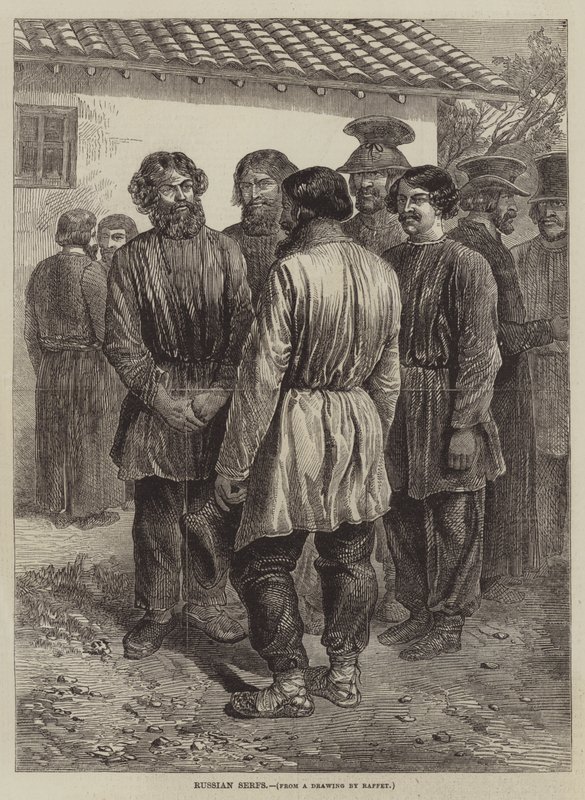 Orosz jobbágyok alkotó: after Denis Auguste Marie Raffet