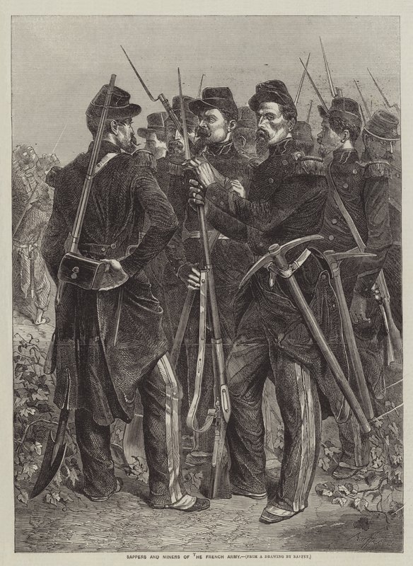 A francia hadsereg sapperei és bányászai alkotó: after Denis Auguste Marie Raffet