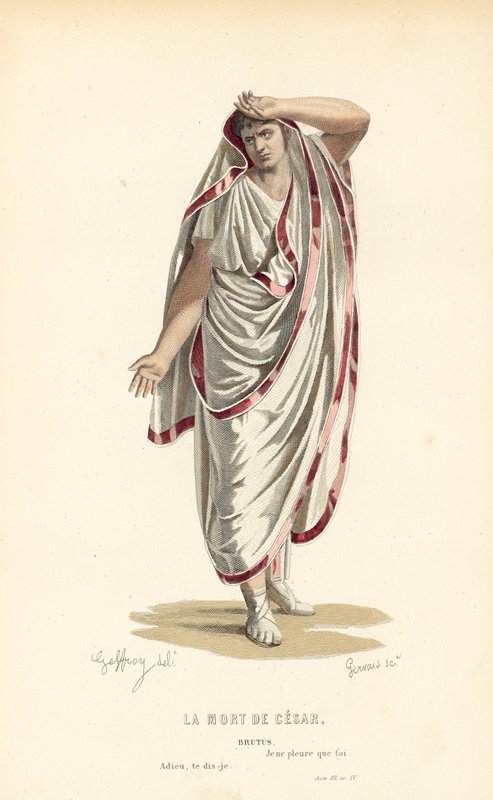 Caesar halála, Brutus alkotó: after Edmond A.F. Geffroy