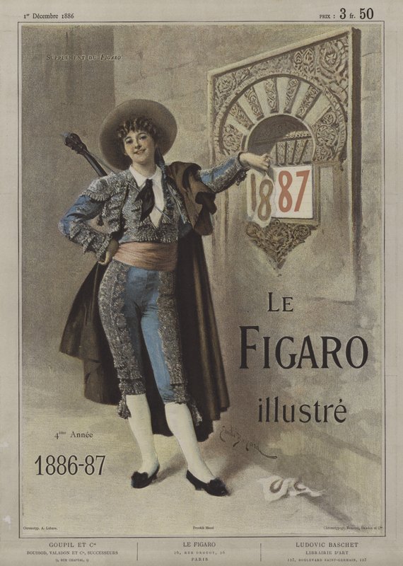 A Le Figaro Illustre borítója, 1886. december 1 alkotó: after Emile Antoine Bayard