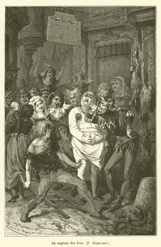 A bolondok bölcsessége, F Rabelais alkotó: after Emile Antoine Bayard