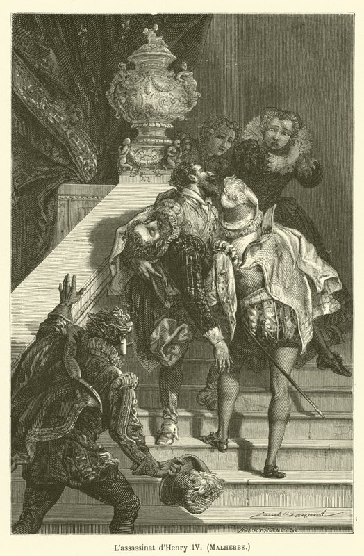 Lassassinat dHenry IV, Malherbe alkotó: after Emile Antoine Bayard