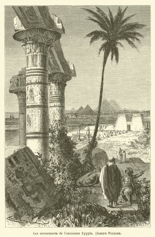 Az ókori Egyiptom emlékművei, Joseph Fourier alkotó: after Emile Antoine Bayard
