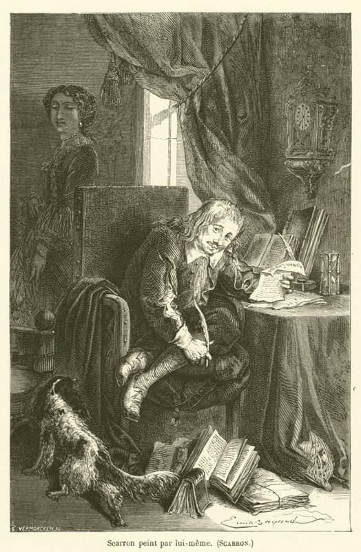 Scarron maga festette, Scarron alkotó: after Emile Antoine Bayard
