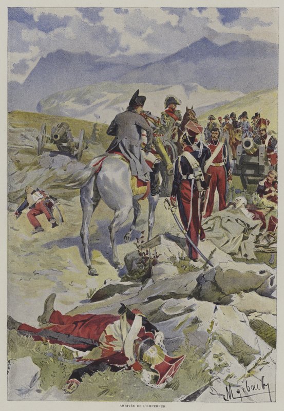 A császár érkezése alkotó: after Felicien baron de Myrbach Rheinfeld