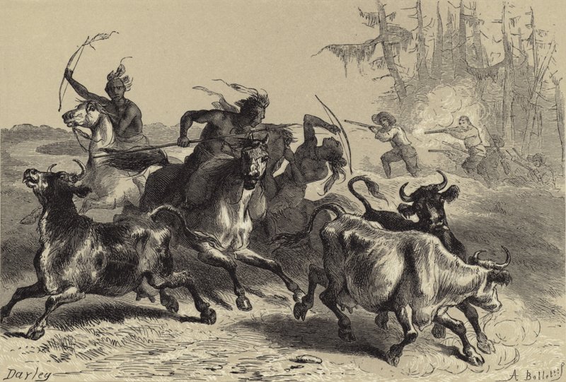 Az indiánok kifosztják a dél-karolinai ültetvényeket alkotó: after Felix Octavius Carr Darley