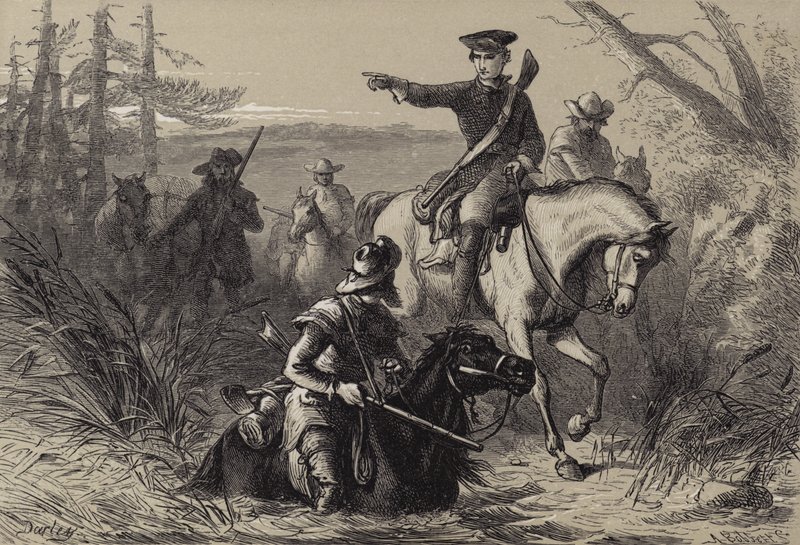 Washington őrnagy a francia parancsnokhoz intézett küldetésében alkotó: after Felix Octavius Carr Darley