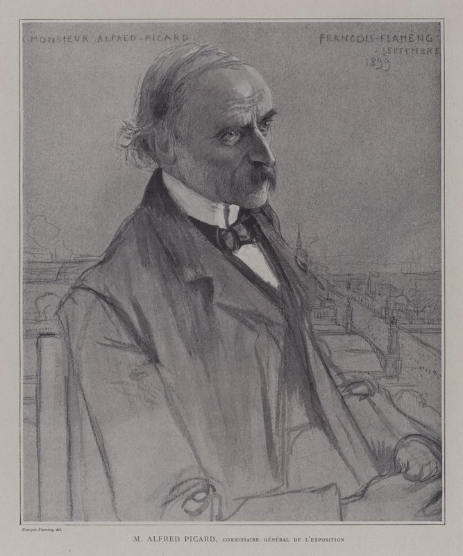 Alfred Picard, a párizsi Universelle 1900 kiállítás főbiztosa alkotó: after Francois Flameng
