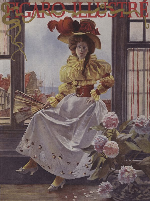 Várakozás. A Le Figaro Illustre borítója, 1893. december alkotó: after Francois Flameng
