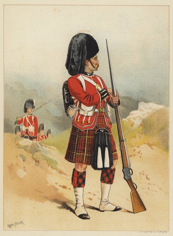 A 79., a Queens birtokában van Cameron Highlanders alkotó: after Frank Feller