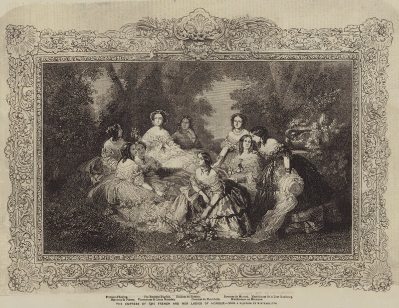 A franciák császárnője és tiszteletbeli hölgyei alkotó: after Franz Xaver Winterhalter