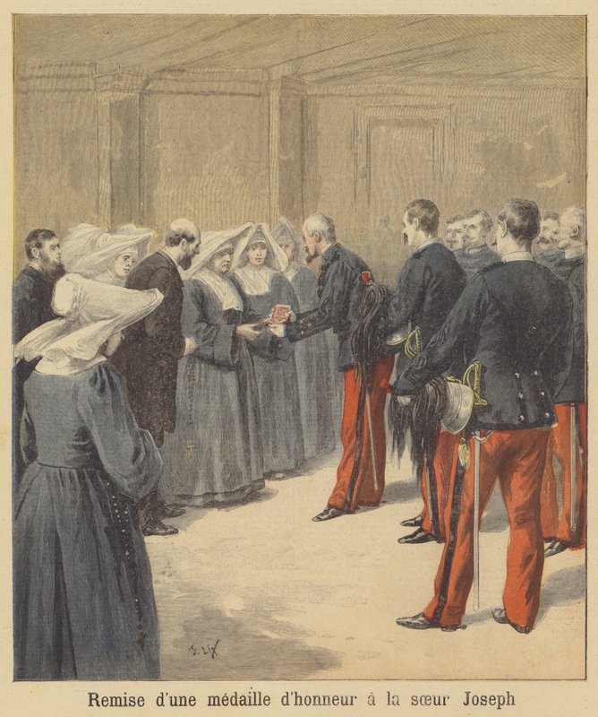Érem átadása József nővérnek alkotó: after Frederic Theodore Lix