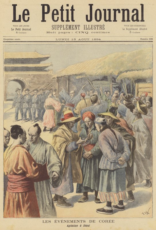 Nyugtalanság a koreai Szöulban alkotó: after Frederic Theodore Lix