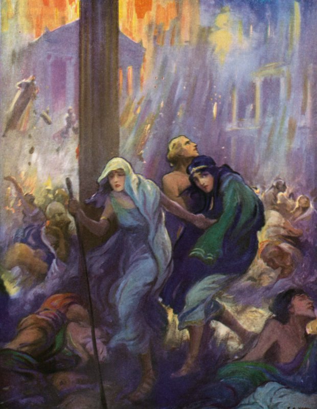 Glaucus félig vezette, félig vitte Ionét, és követte vezetőjét alkotó: after Frederick Coffay Yohn