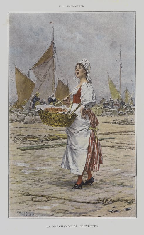 A garnélarák eladója alkotó: after Frederik Hendrik Kaemmerer