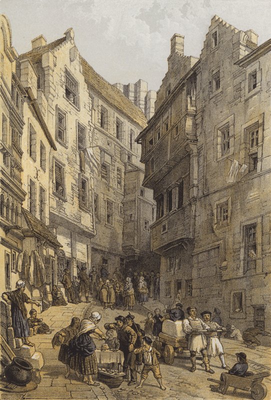 A West Bow lába (chromolitho) alkotó: after George Cattermole