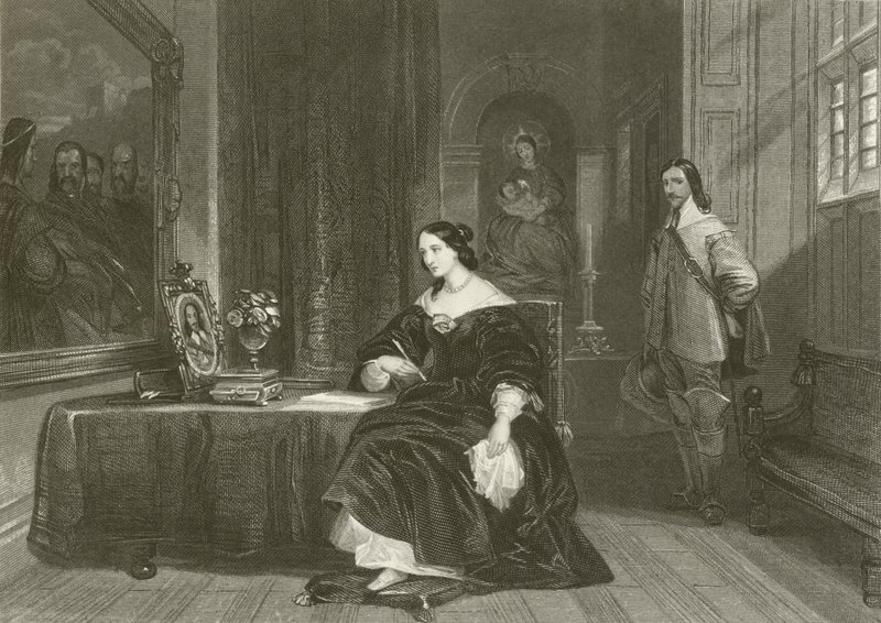 Henrietta királyné közbenjár 1. Károlyért alkotó: after George Cattermole