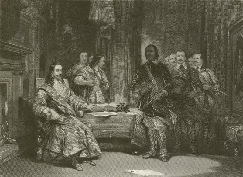 A király lefoglalása Holdenbyben alkotó: after George Cattermole
