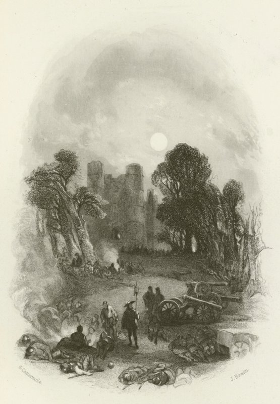 A Kings Camp, a Donnington Castle előtt alkotó: after George Cattermole